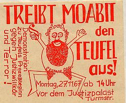 Flugblatt: „Treibt Moabit den Teufel aus!“